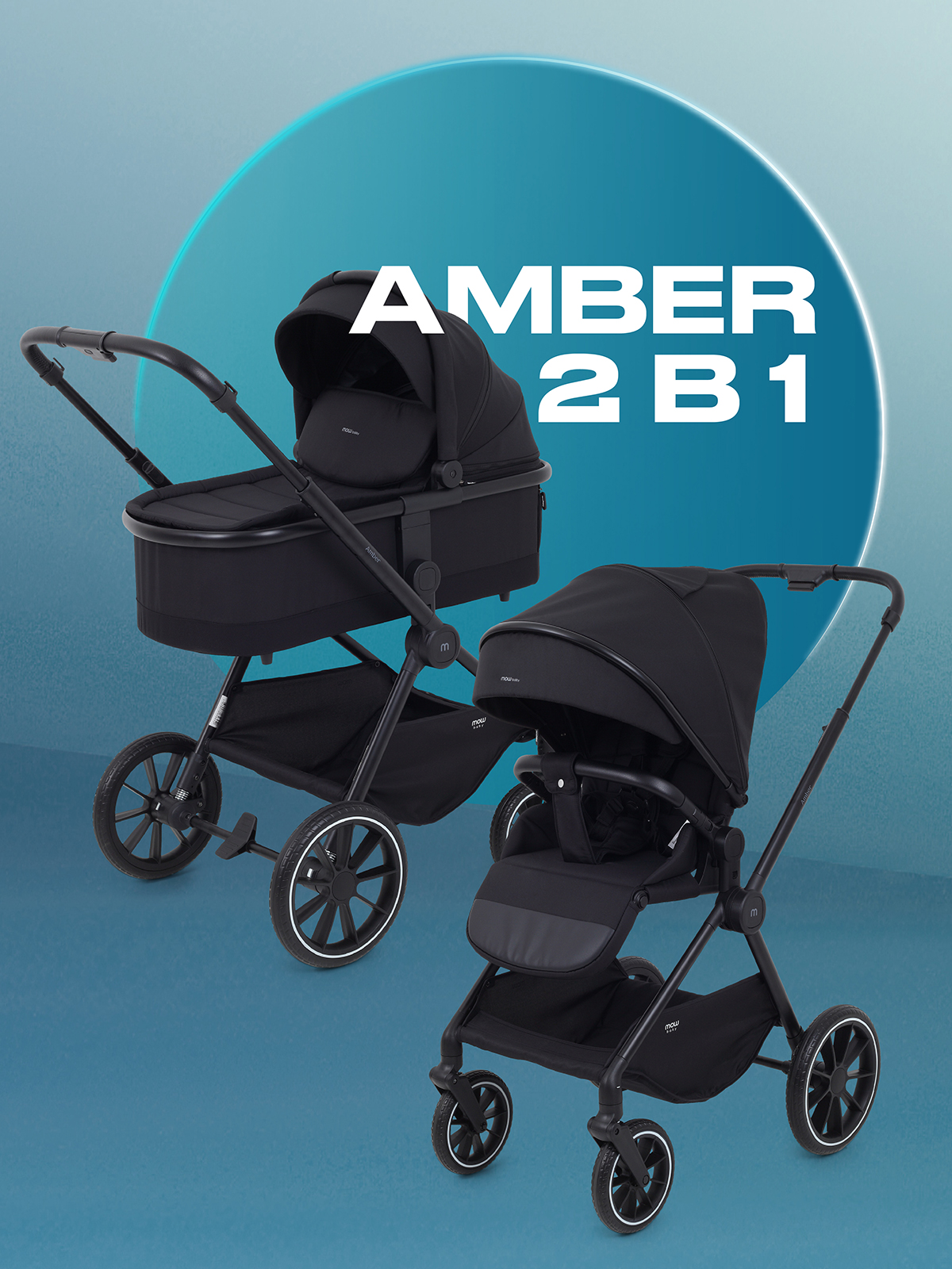 Детская коляска MOWbaby Amber 2в1 - фото 1