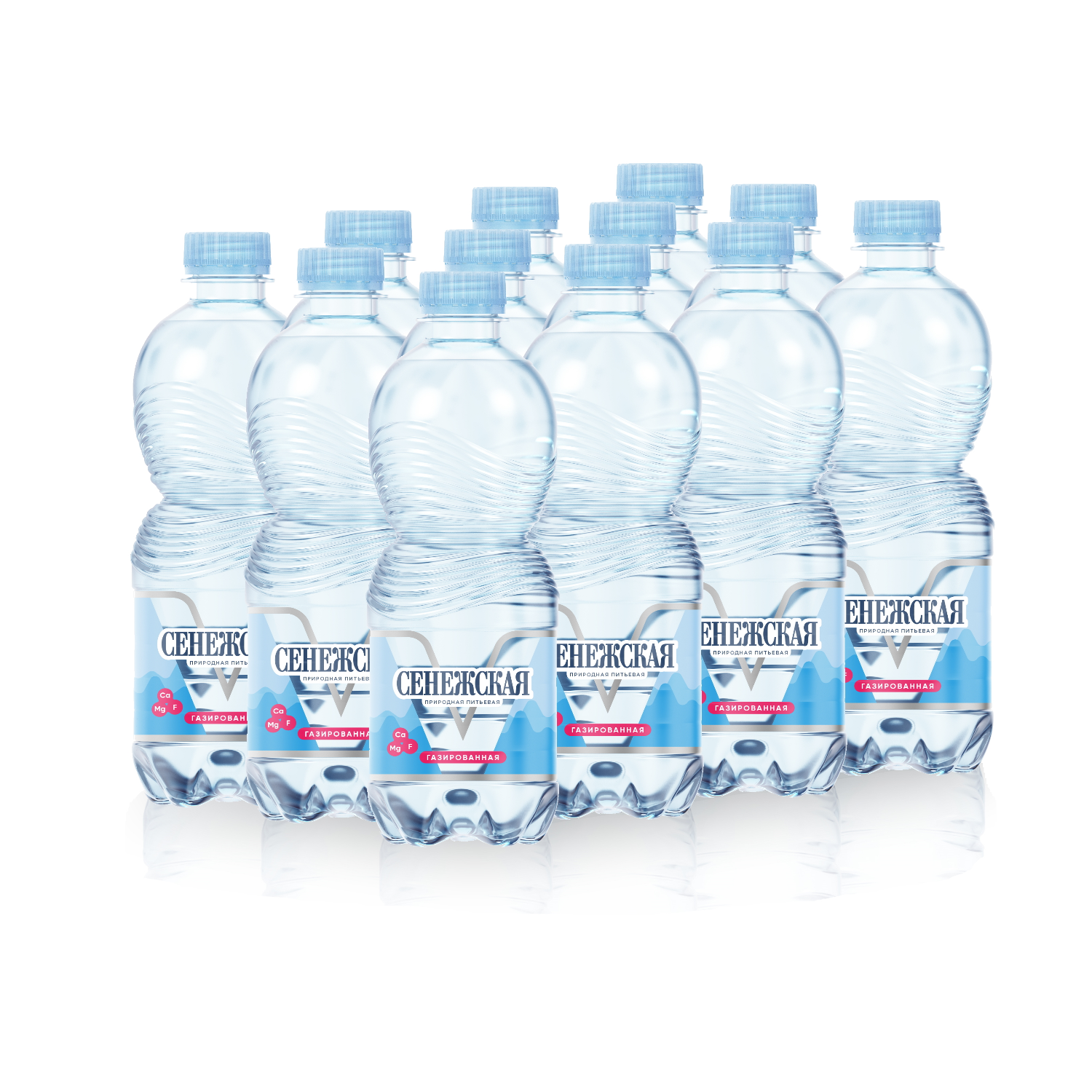Вода питьевая Сенежская 0.5 л газированная (12 шт в упаковке) - фото 1