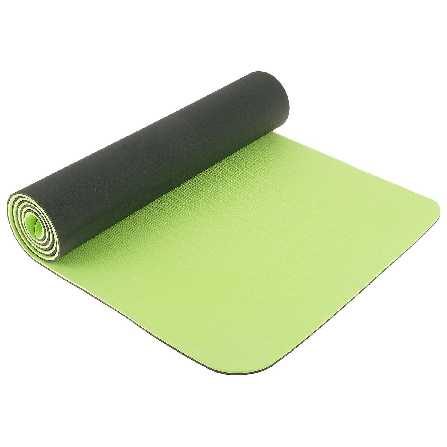 Коврик Sangh Для йоги двухцветный темно-зеленый - фото 1