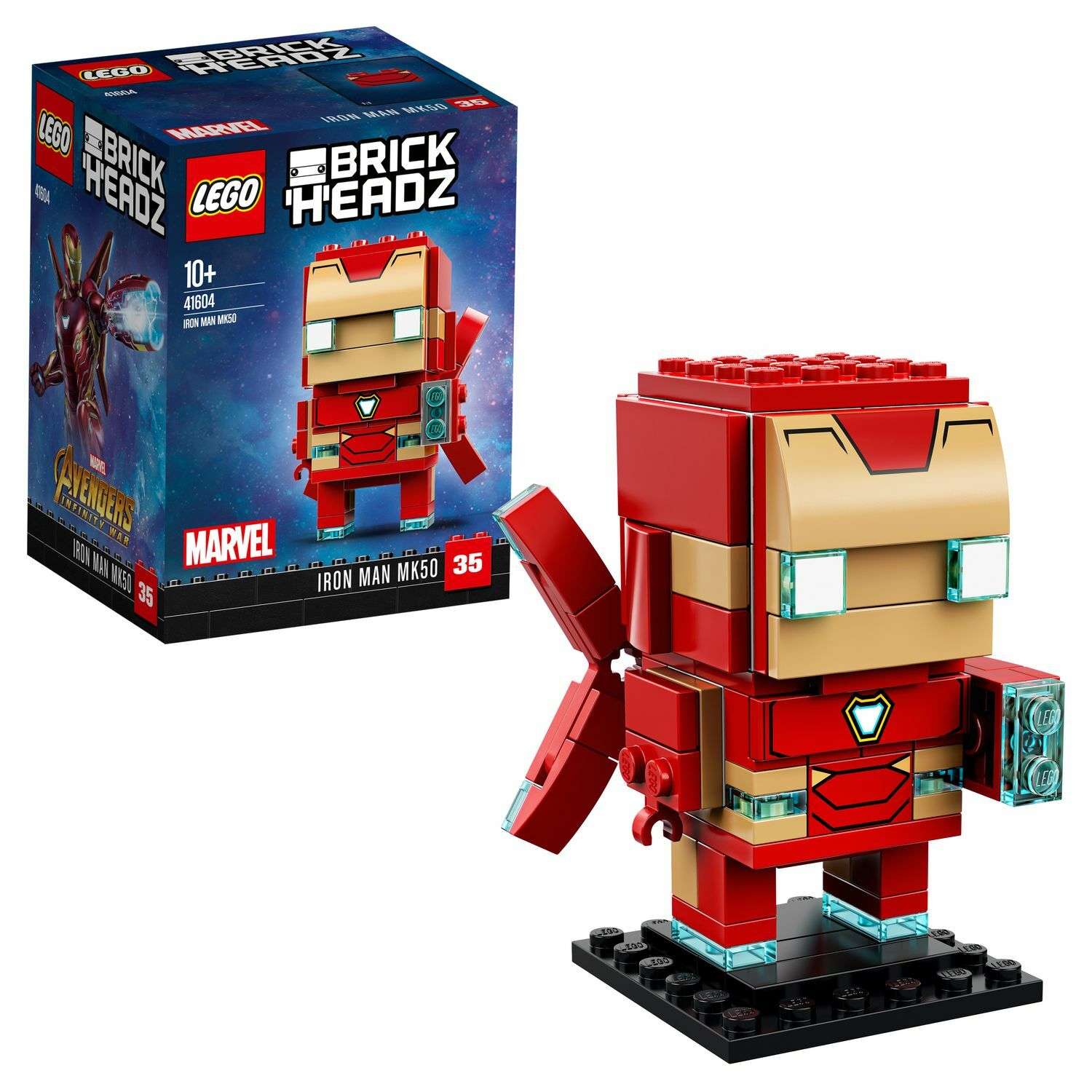 Конструктор LEGO BrickHeadz Железный человек MK50 41604 - фото 1