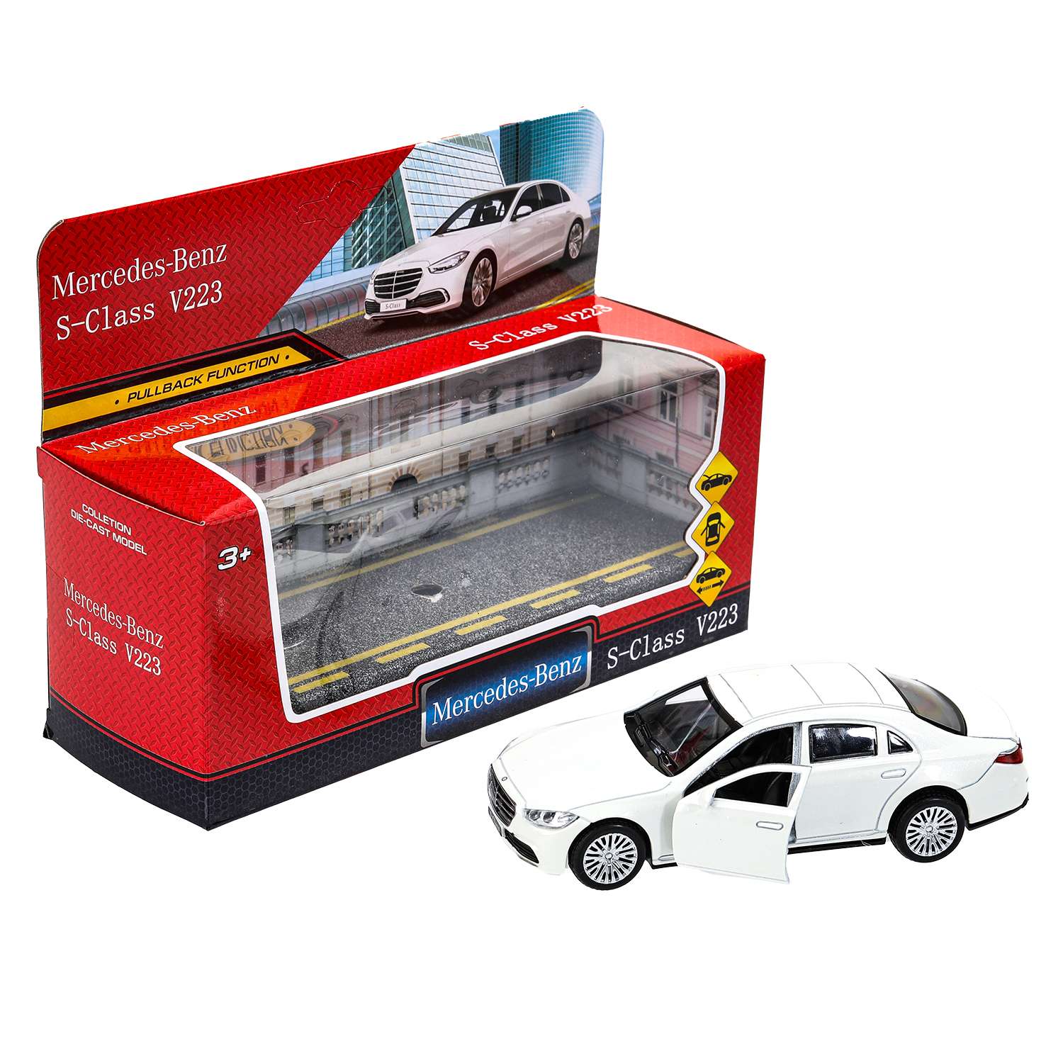 Автомобиль Huada Toys Mercedes Benz белый 380545 - фото 3