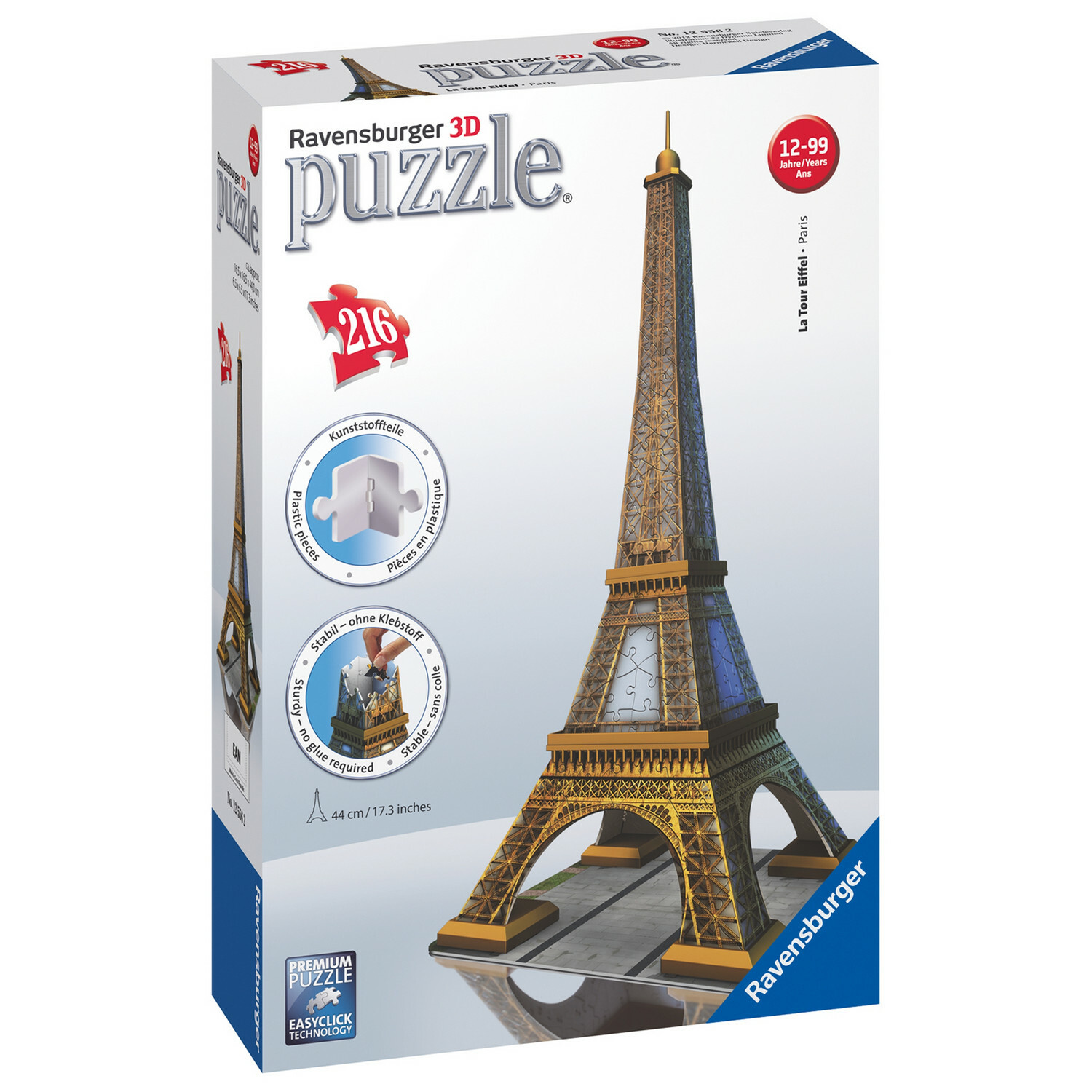 Пазл 3D Ravensburger Эйфелева башня 216элементов 12556 - фото 2