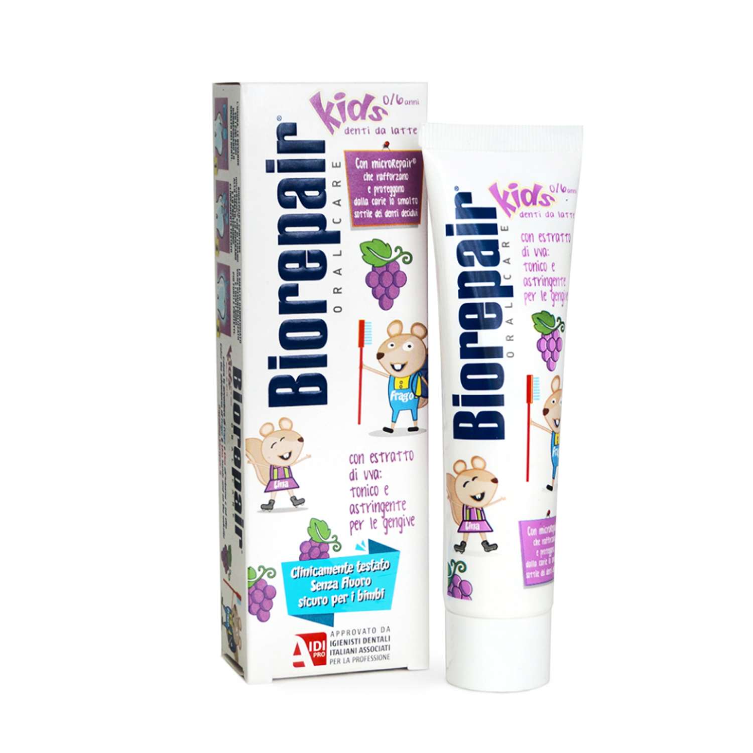 Зубная паста Biorepair Kids детская с экстрактом винограда 50 мл - фото 9