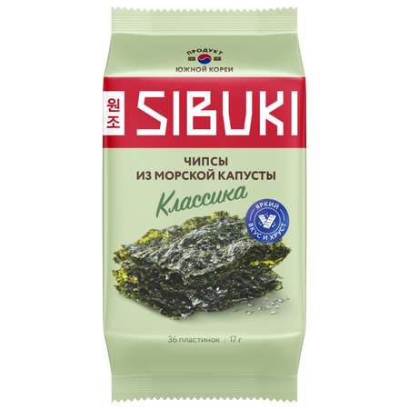 Чипсы Sibuki Классика из морской капусты 17г