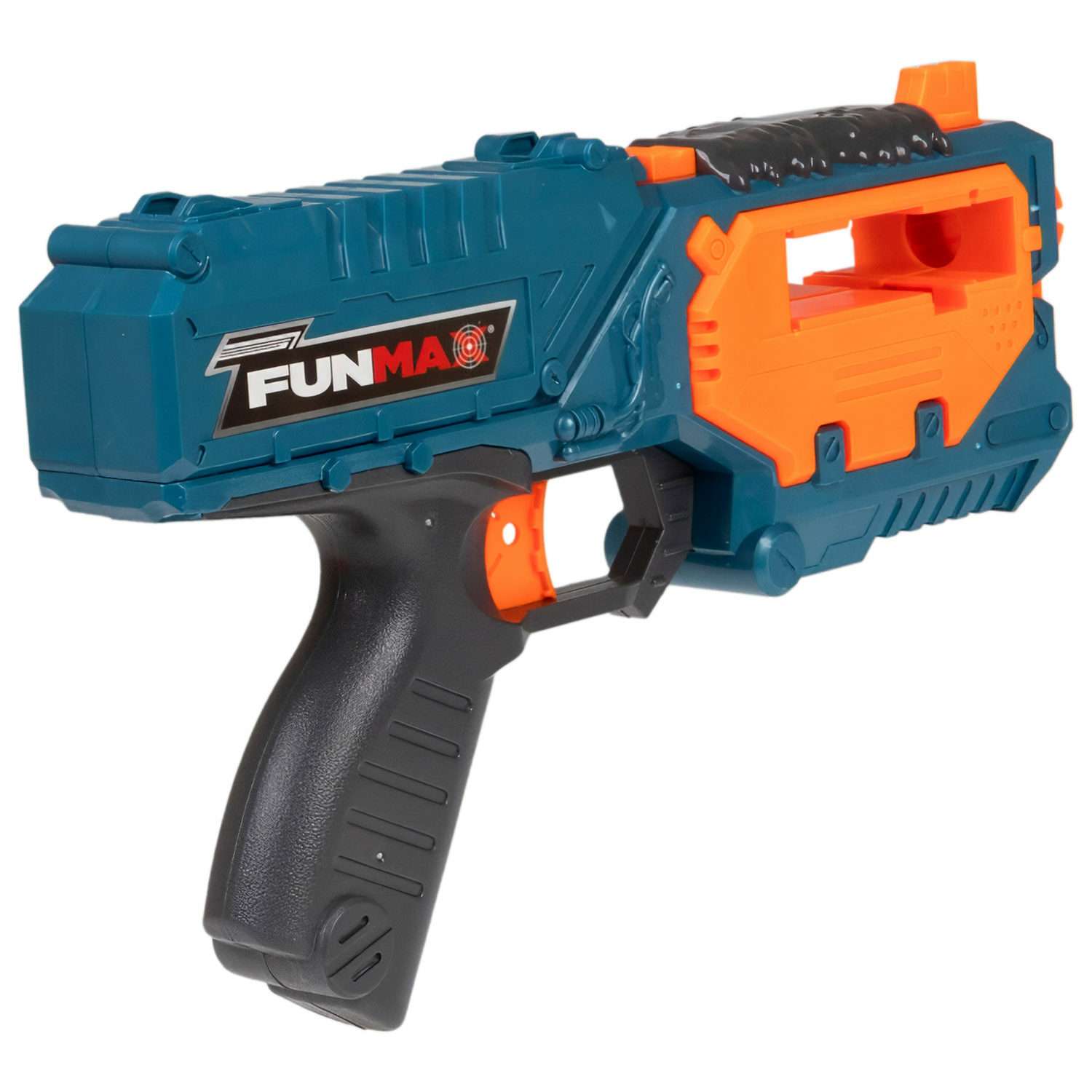 Бластер с мягкими пулями FunMax 1TOY Детское игрушечное оружие пистолет для мальчиков обойма на 10 выстрелов 10 снарядов - фото 4