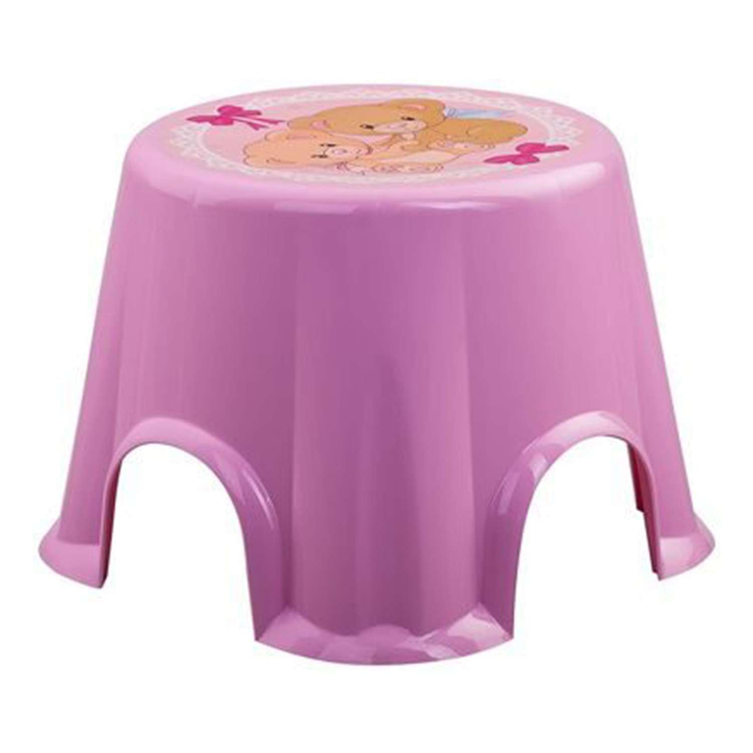 Табурет elfplast стул Пенёк детский с рисунком розовый - фото 3