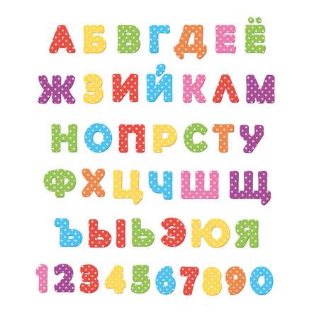 Наклейка интерьерная lisadecor shop Развивающий Алфавит разноцветный