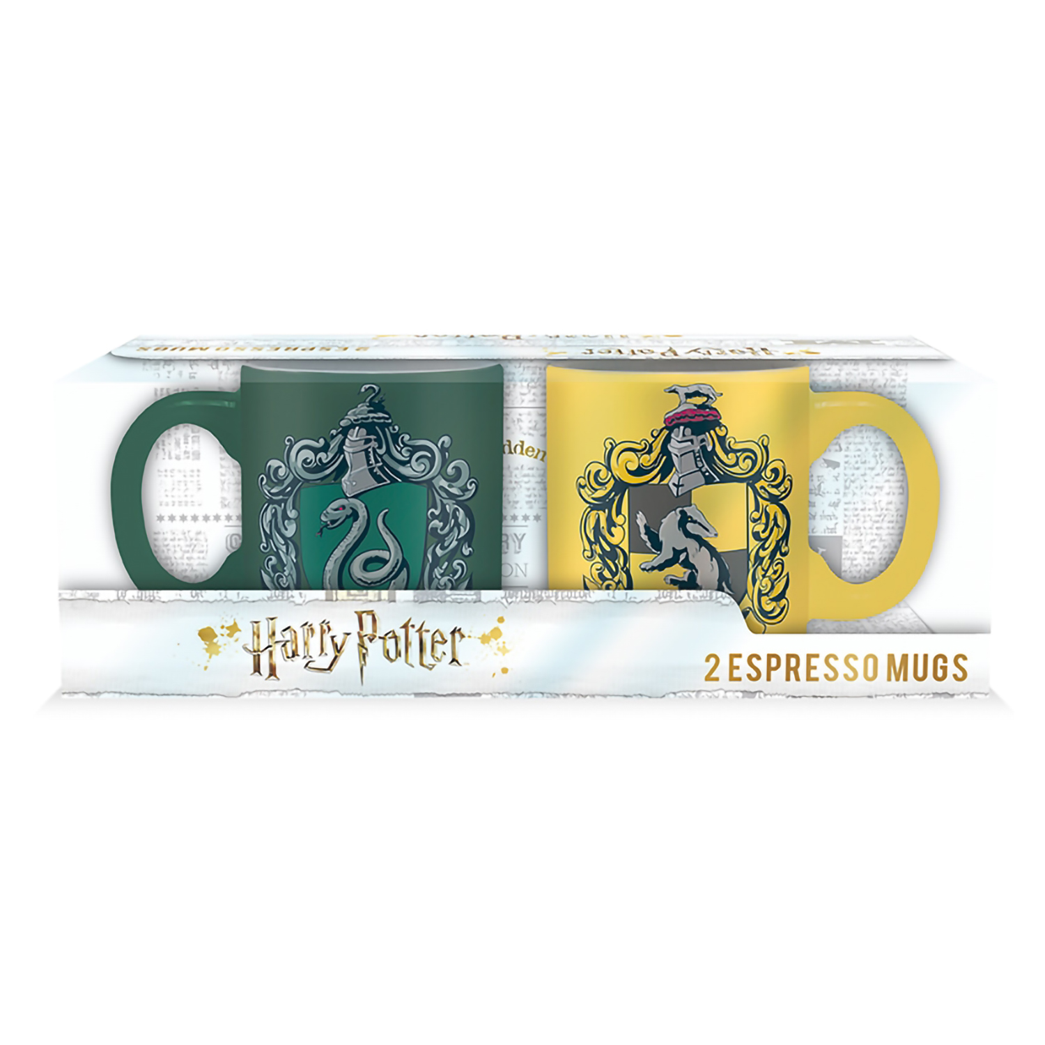 Набор кружек ABYStyle Harry Potter Slytherin and Hufflepuff 2 шт 110ml ABYMUG307 - фото 2