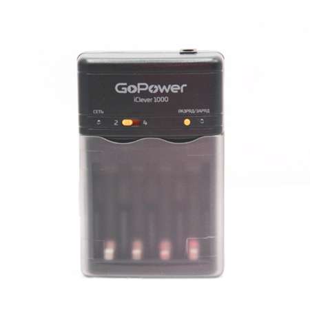 Зарядное устройство GoPower iClever1000 Ni-MH/Ni-Cd 4 слота