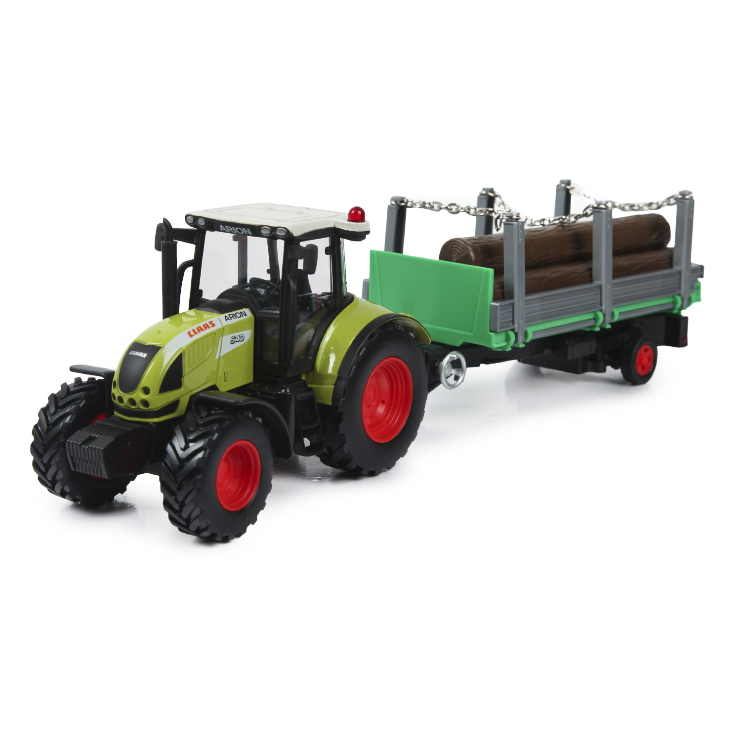 Машинка Mobicaro 1:32 Claas Tractor с прицепом 144016 Mobicaro купить по  цене 1599 ₽ в интернет-магазине Детский мир