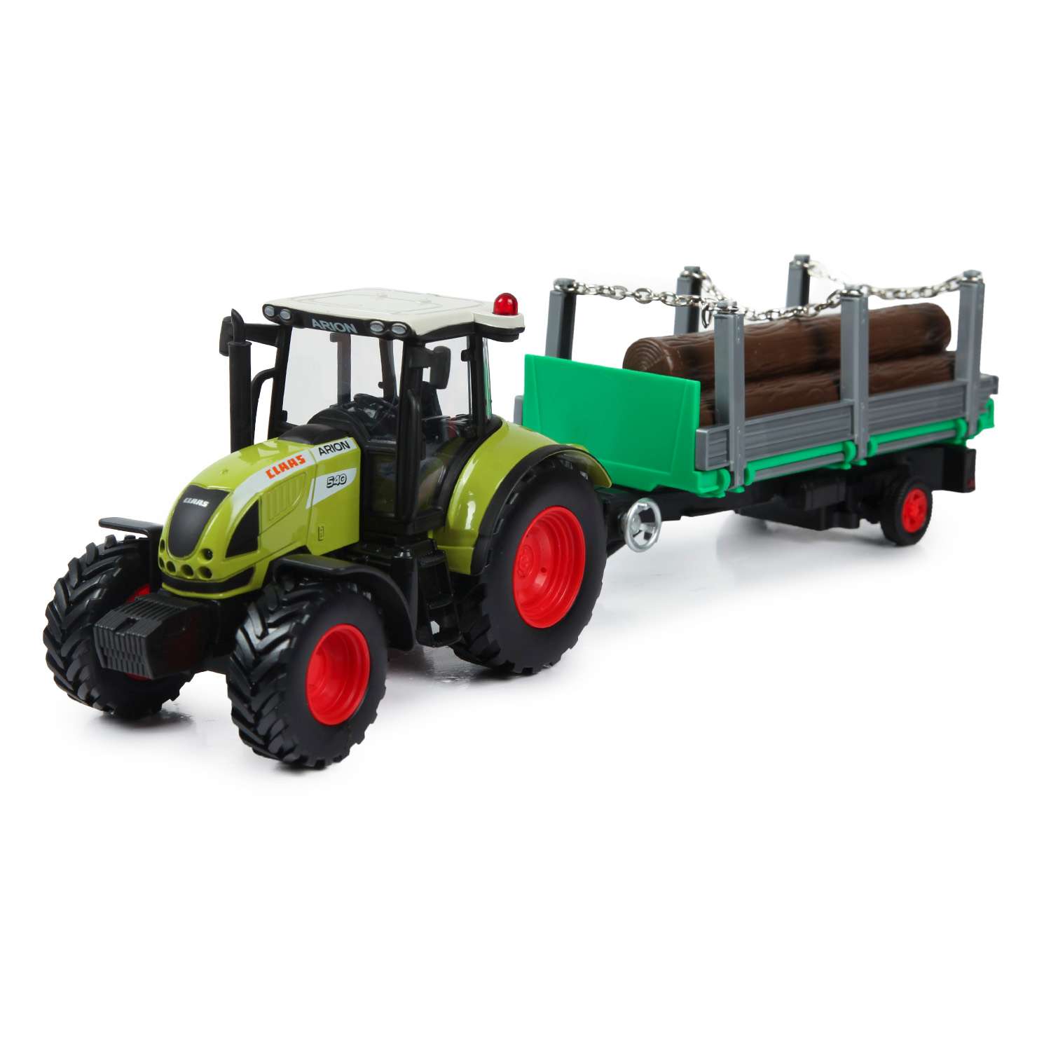Машинка Mobicaro 1:32 Claas Tractor с прицепом 144016 Mobicaro 144016 - фото 1