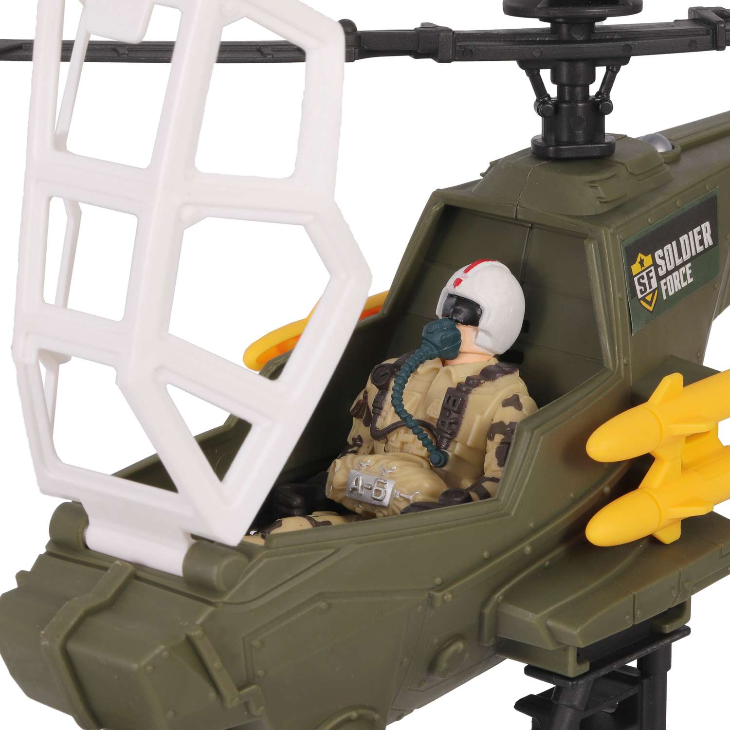 Игровой набор Chap Mei Боевой вертолёт с ракетами и фигуркой пилота - фото 7