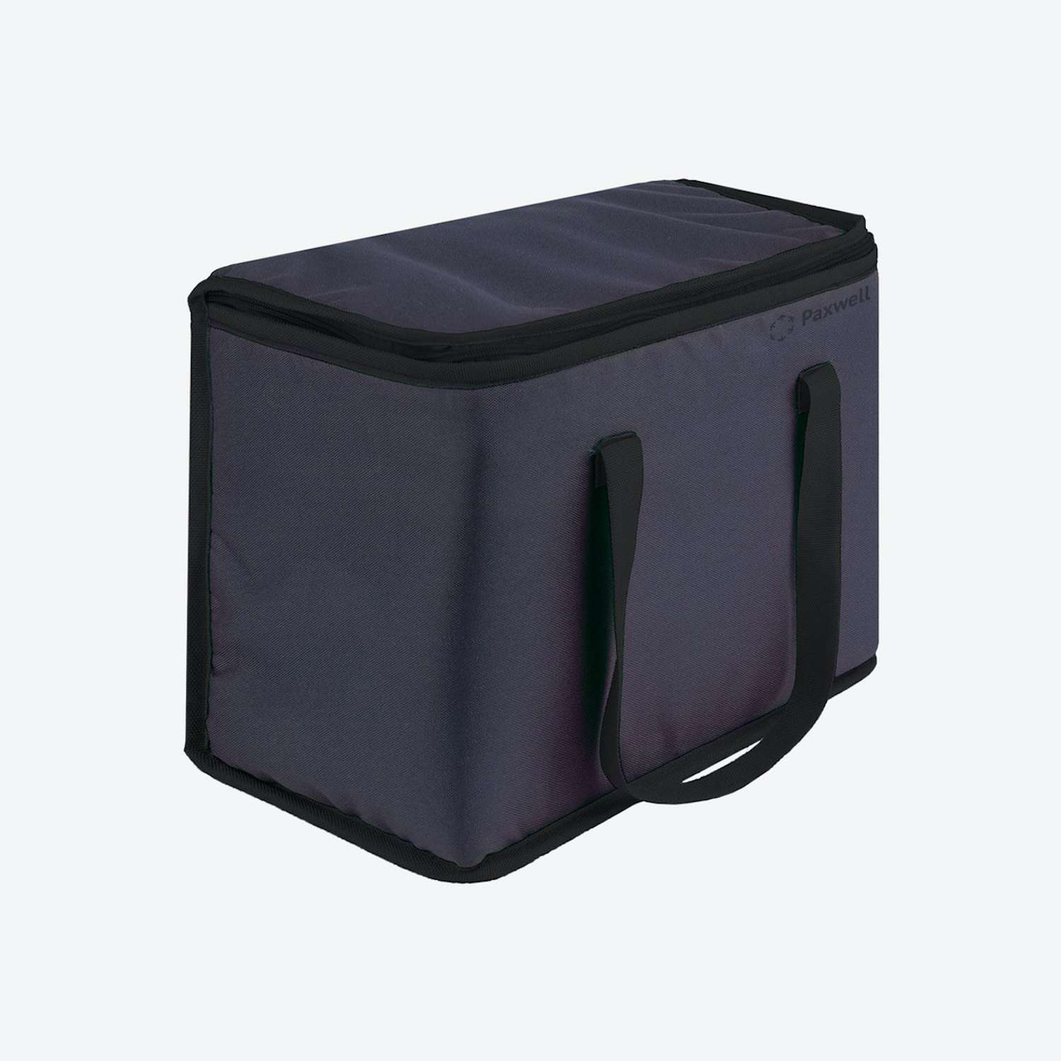 Сумка-холодильник Paxwell с ручками средняя 33х19х26 см Темно-синяя черная окантовка - фото 1