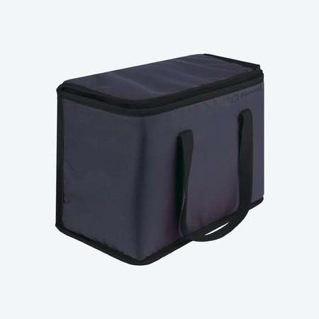 Сумка-холодильник Paxwell с ручками средняя 33х19х26 см Темно-синяя черная окантовка