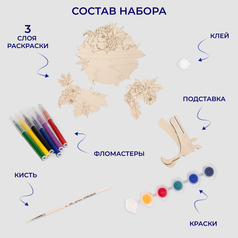 3Д раскраска ТАРОСА Белка - фото 2