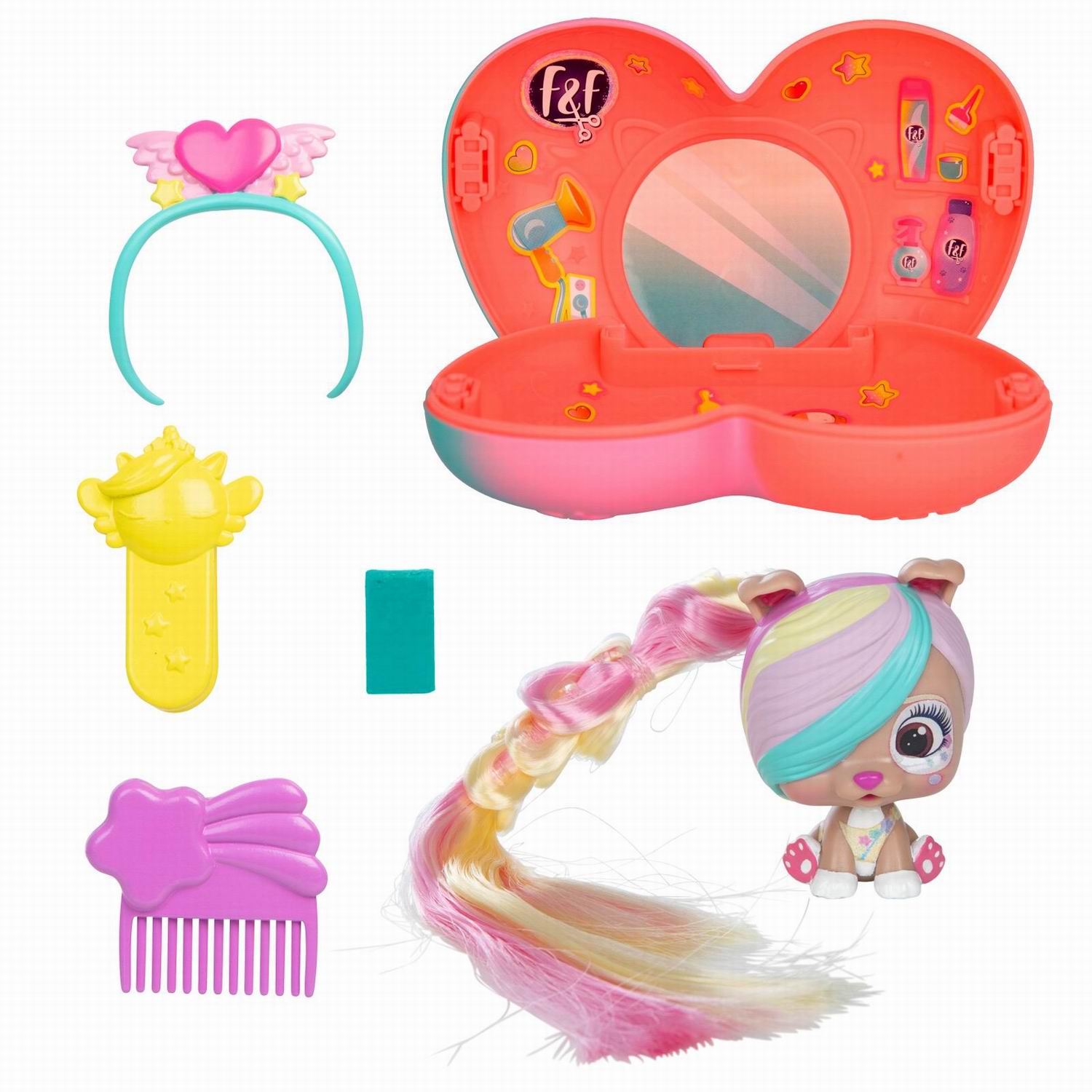Игрушка-сюрприз IMC Toys Модные Щенки коллекция Мини Фаны светло-розовый - фото 2