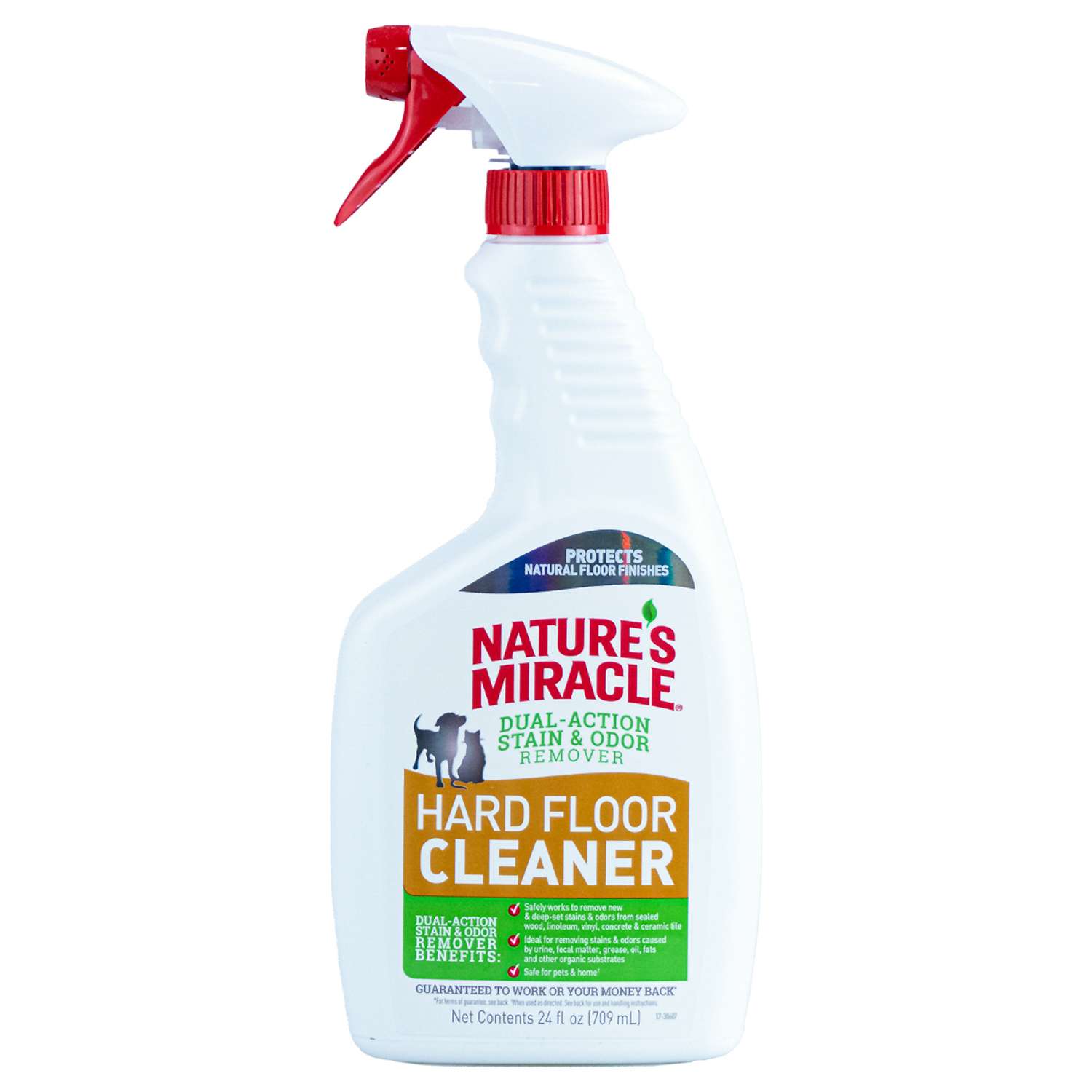 Средство Natures Miracle Hard Floor Cleaner от пятен и запахов для твердых покрытий полов спрей 709мл - фото 1