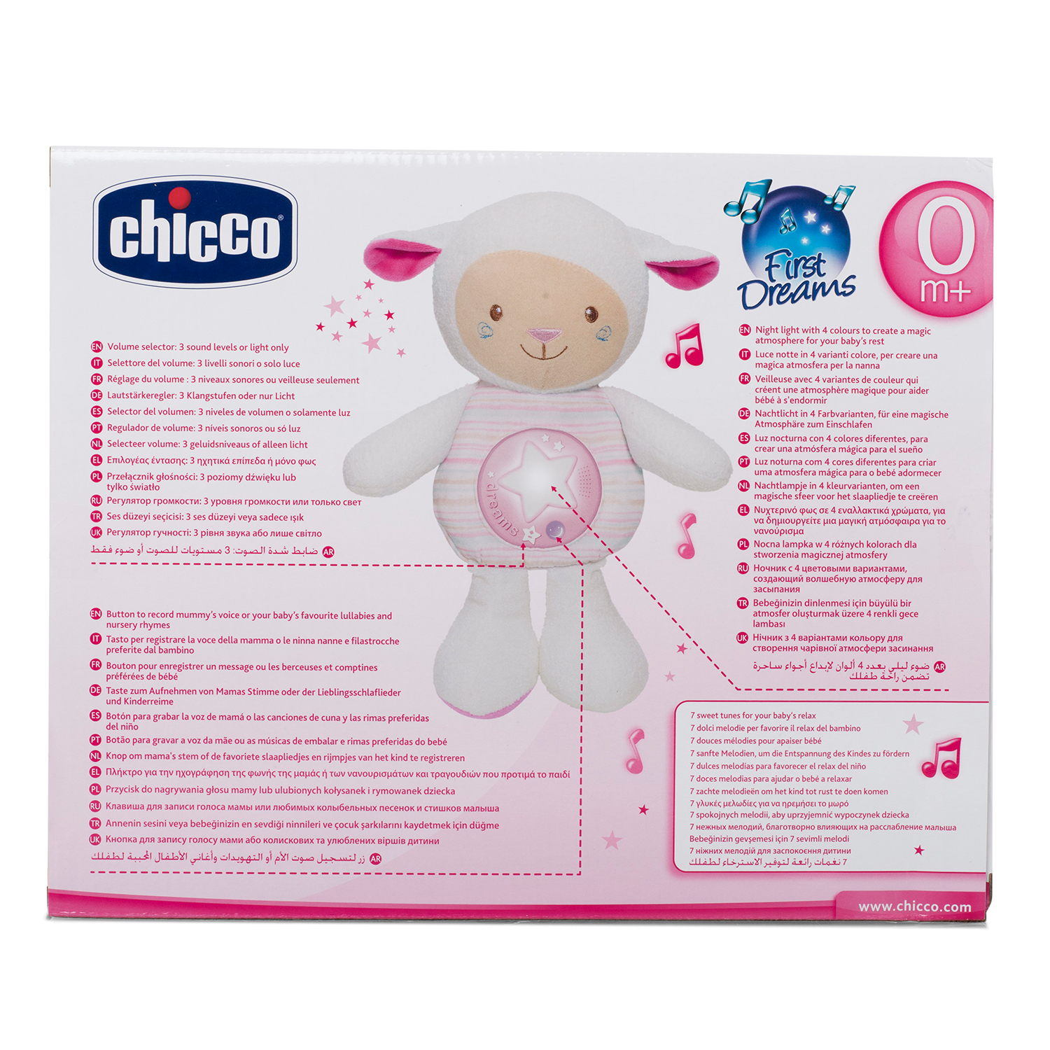 Игрушка Chicco Овечка музыкальная 00009090100000 - фото 4