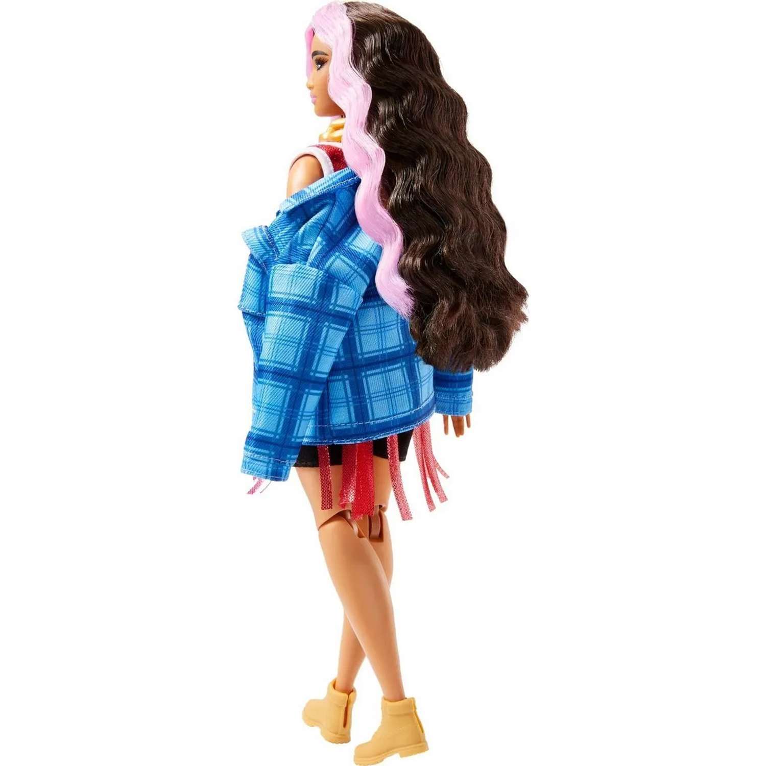 Кукла Barbie Экстра брюнетка с розовыми прядями MATTEL GRN27/NBJ46 - фото 4