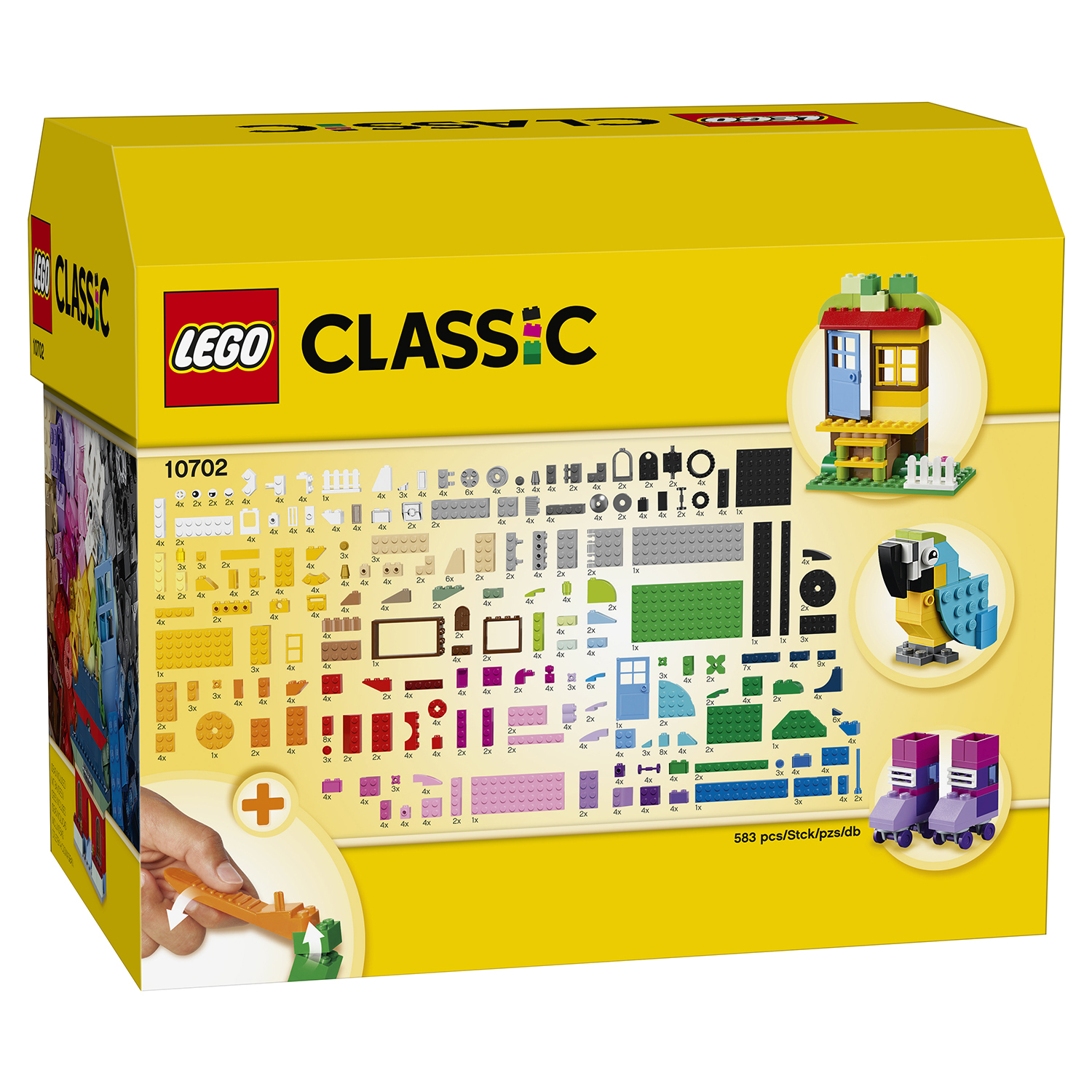 Конструктор LEGO Classic Набор кубиков для свободного конструирования  (10702) купить по цене 1999 ₽ в интернет-магазине Детский мир