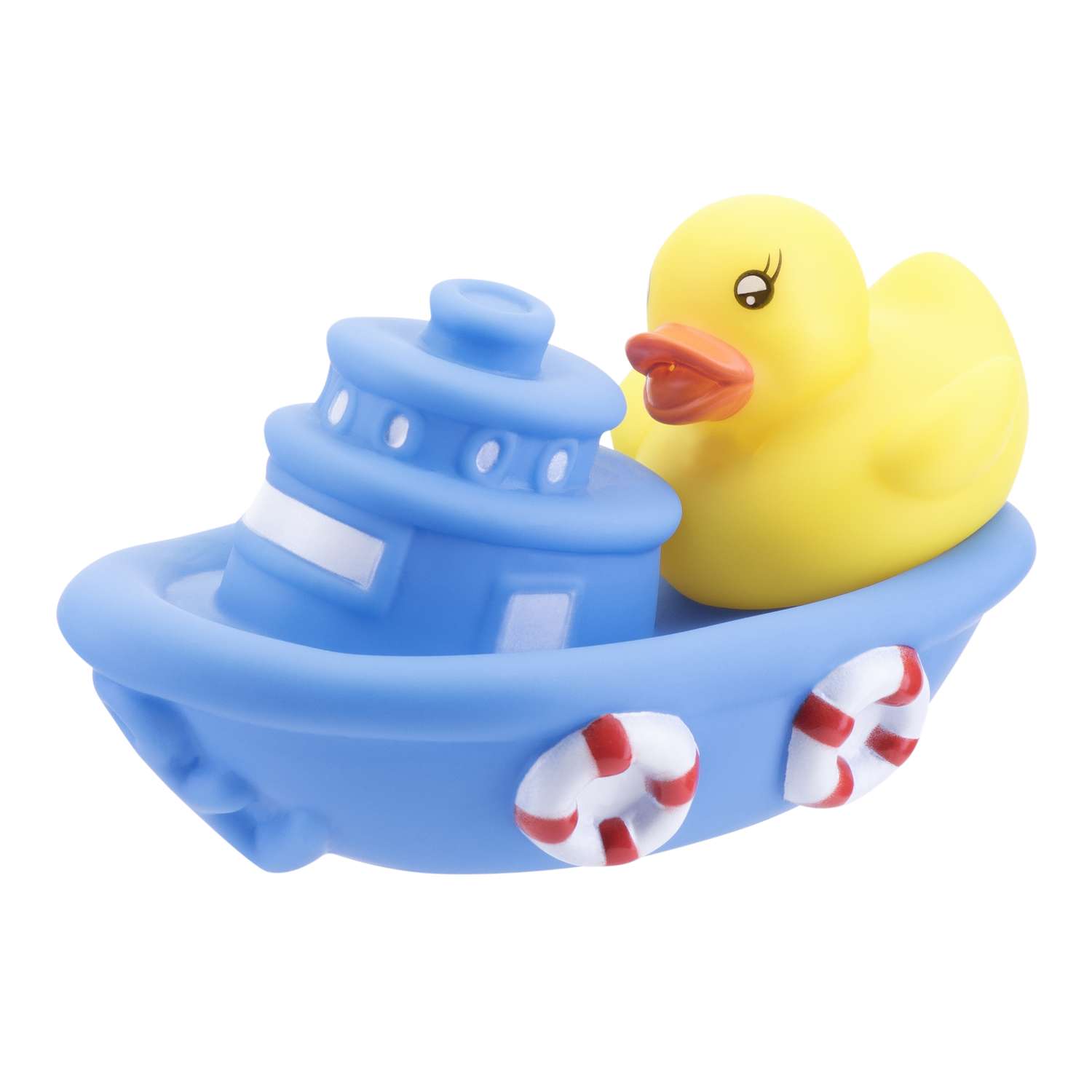 Набор игрушек для ванны Курносики Лодка с утенком 2 шт. - фото 1
