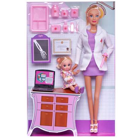 Игровой набор ABTOYS Куклы Defa Lucy Доктор и малышка