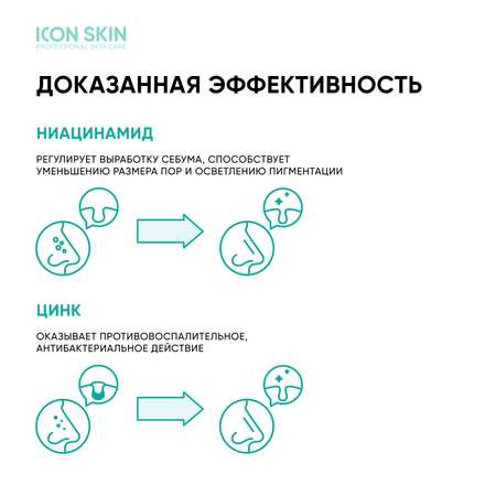 Себорегулирующая сыворотка ICON SKIN Rest Your Sebum с ниацинамидом