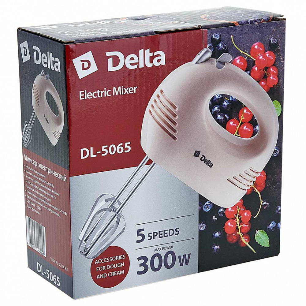 Миксер Delta DL-5065 розовый - фото 3