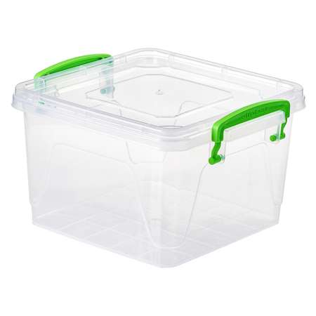 Контейнер elfplast пластиковый Fresh Box прозрачный квадрат 2.4 л 20х18х12 см