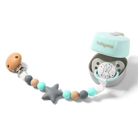 Футляр для пустышек Babyono Natural nursing мятный Арт.535/02