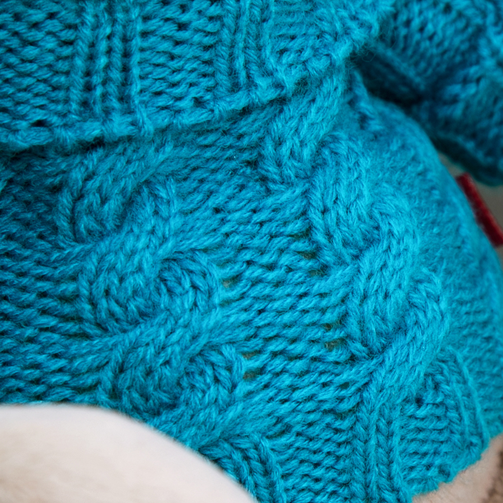 Мягкая игрушка BUDI BASA Зайка Ми в голубом свитере 18 см SidS-345 - фото 3