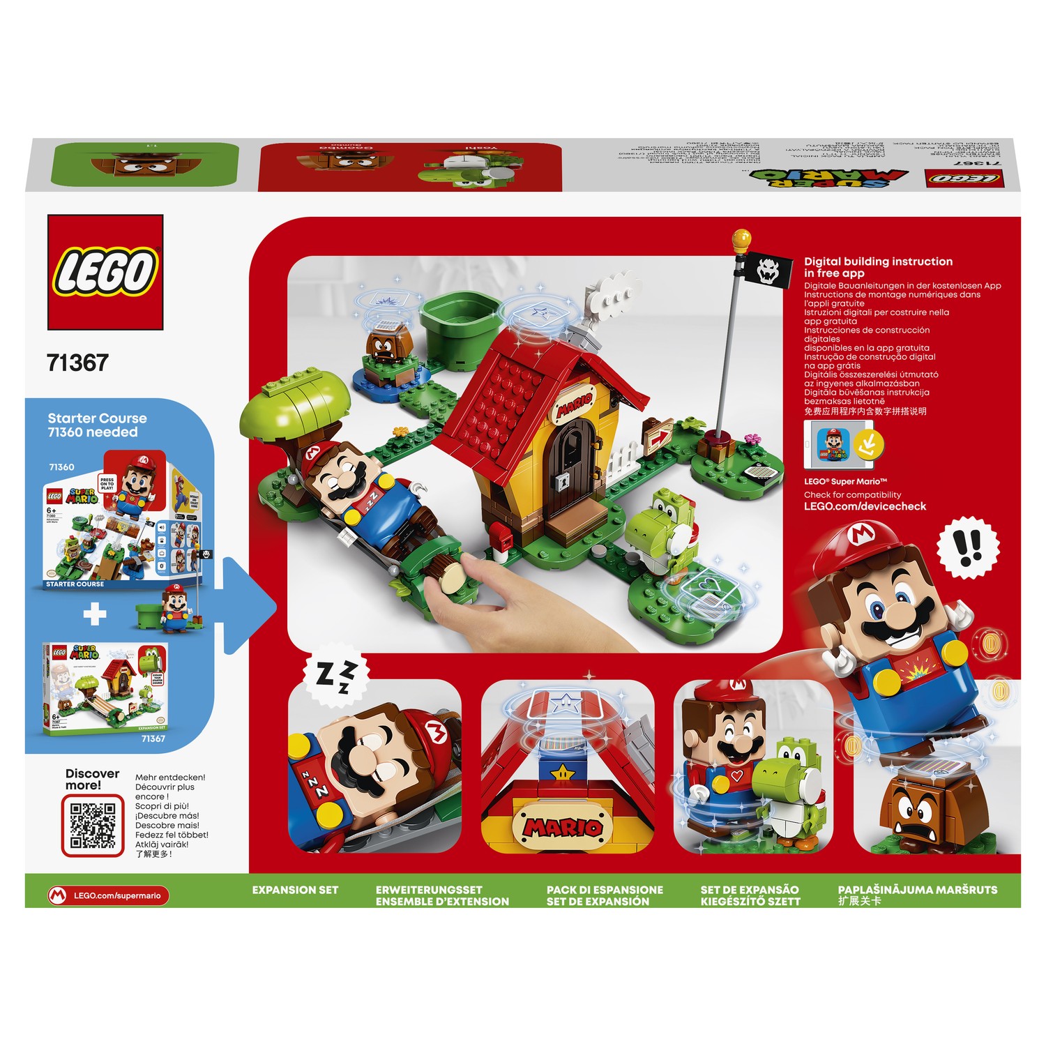 Конструктор LEGO Super Mario Дом Марио и Йоши 71367