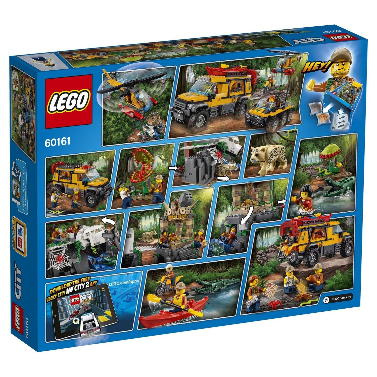 Конструктор LEGO City Jungle Explorers База исследователей джунглей (60161) - фото 3