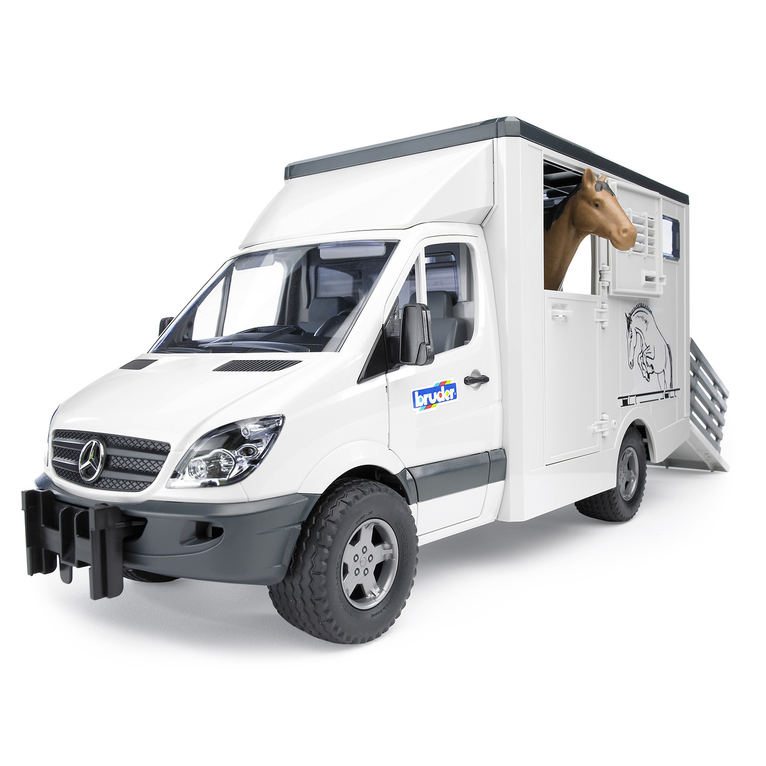 Машина Bruder Mercedes-Benz Sprinter Фургон с лошадью купить по цене 2899 ₽  в интернет-магазине Детский мир