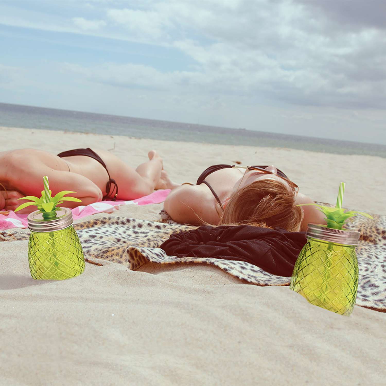 Набор стаканов Balvi Tropico с крышкой 500мл - фото 2