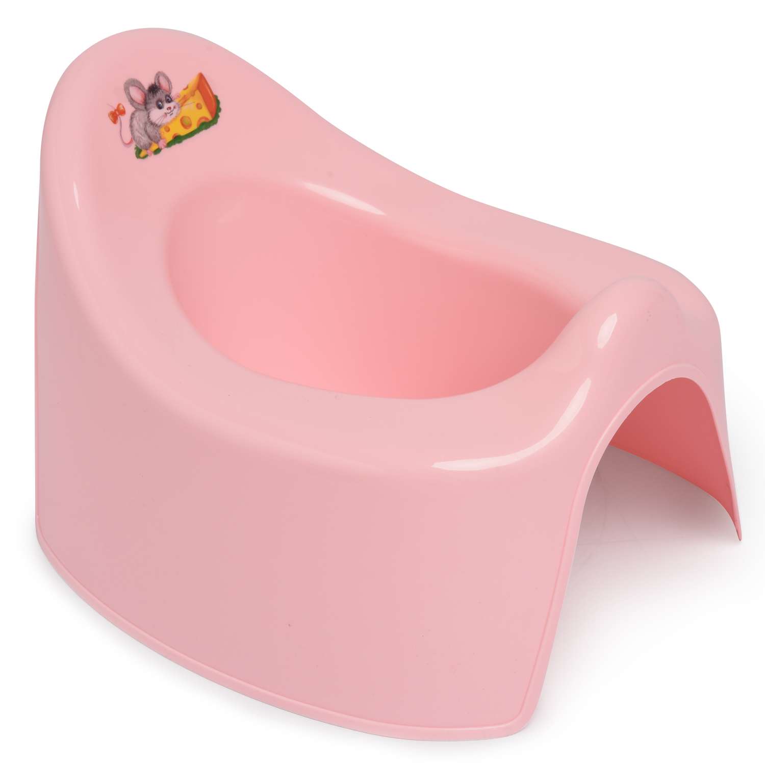 Горшок детский Полимербыт туалетный Розовый - фото 1