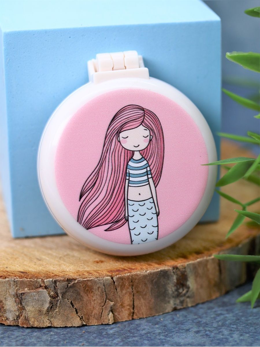 Расческа iLikeGift Mermaid folding pink - фото 2