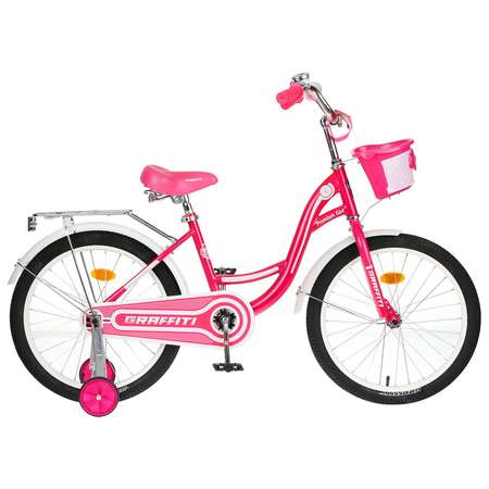 Велосипед GRAFFITI 20 Premium Girl цвет розовый/белый