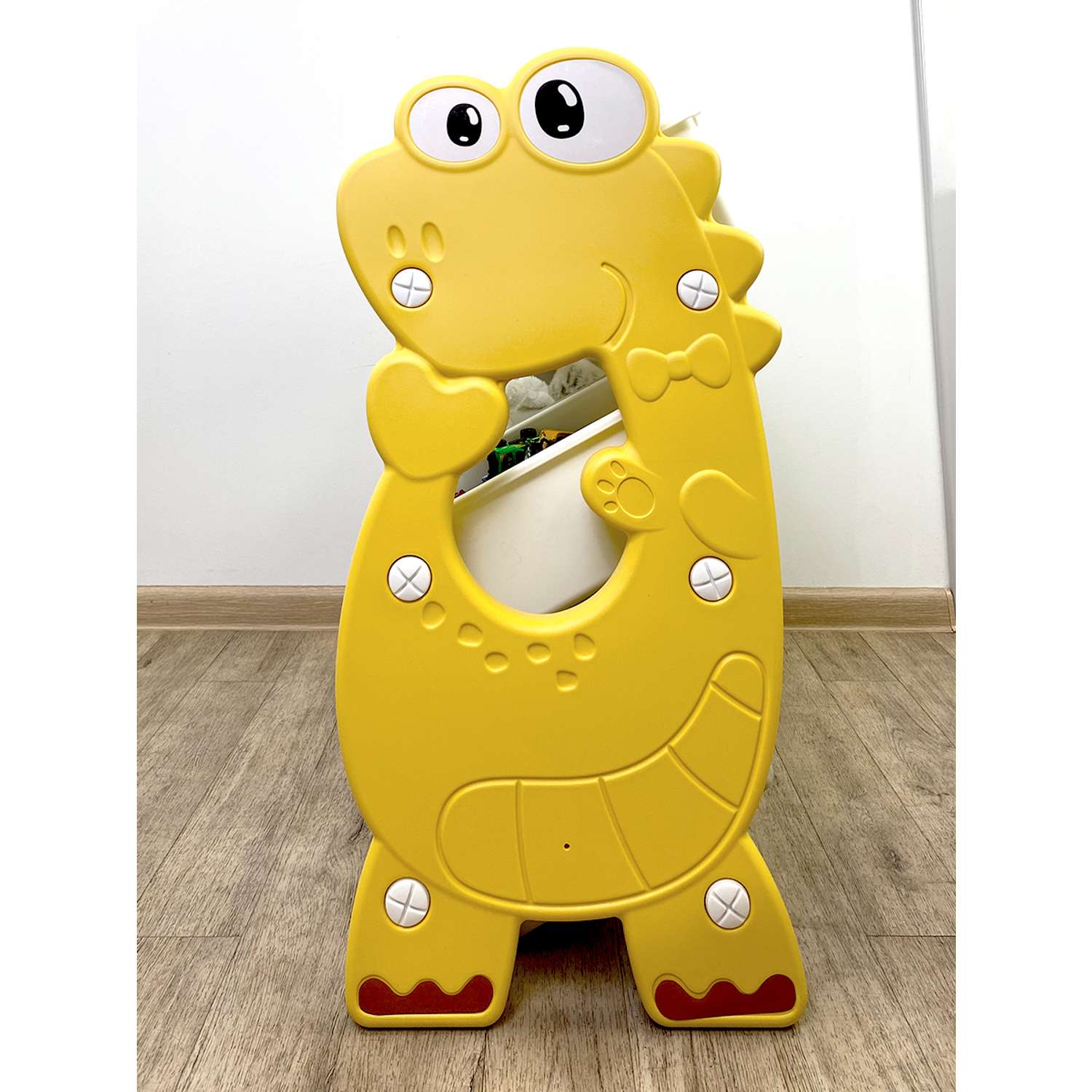 Стеллаж для игрушек ГЕЛЕОС Динозавр с ящиками в детскую комнату - фото 7