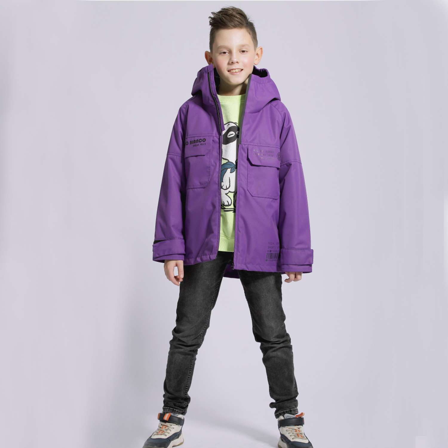 Куртка Orso Bianco OB21095-22_фиолетовый - фото 2