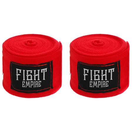 Бинт FIGHT EMPIRE Боксерский эластичный красный набор 2 шт