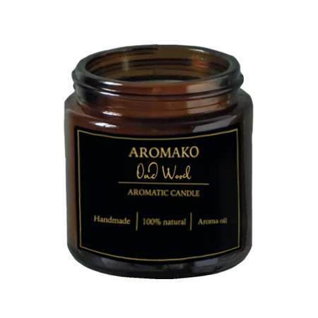 Ароматическая свеча AromaKo Oud Wood 250 гр