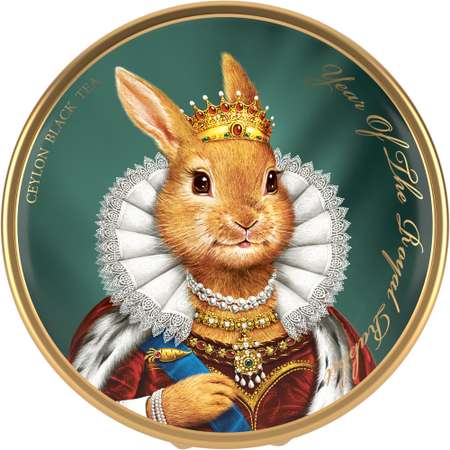 Чай черный крупнолистовой Richard Year of the Royal Rabbit с символом нового года королева 40 гр