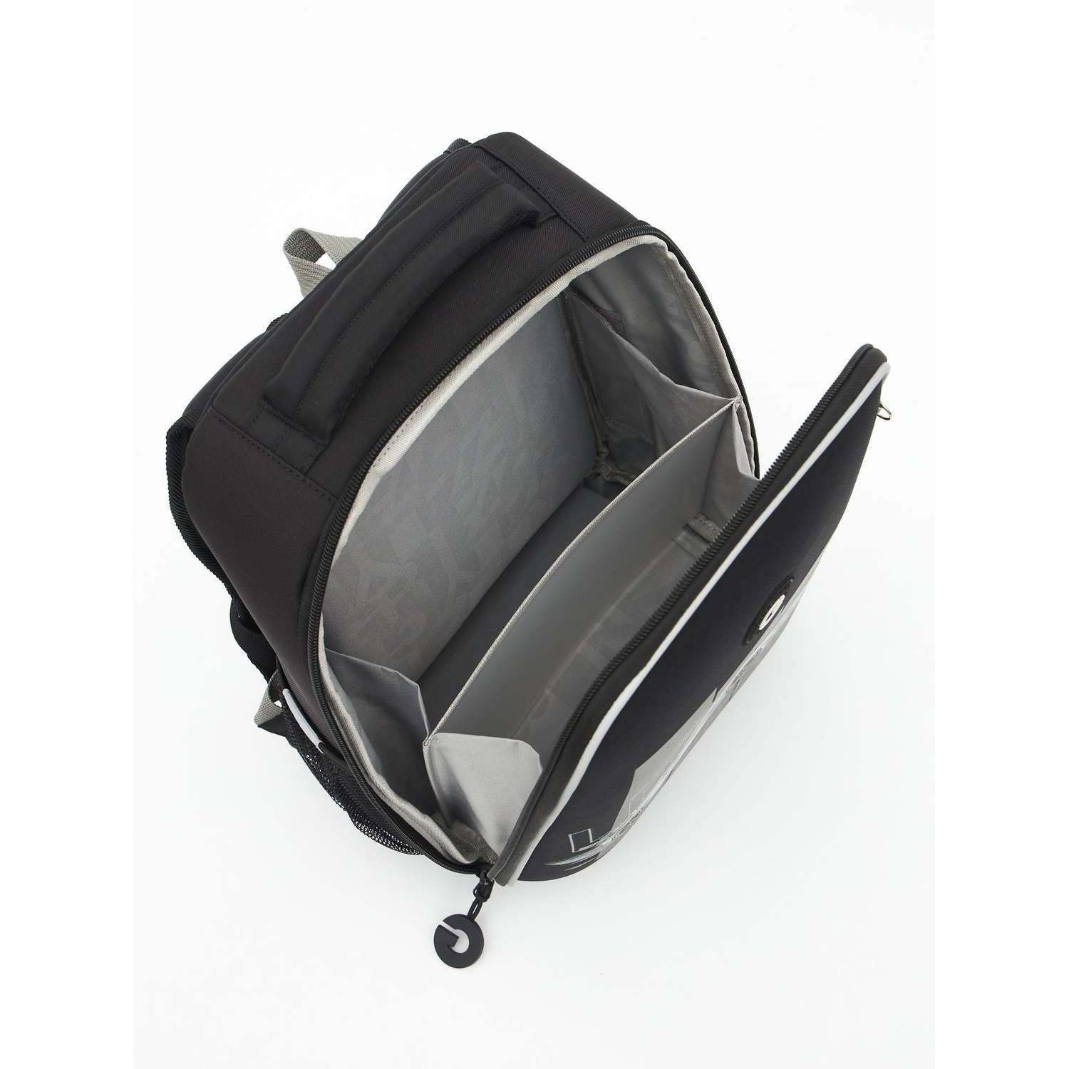 Рюкзак школьный Grizzly Черный-Серый RAw-497-6/1 - фото 4