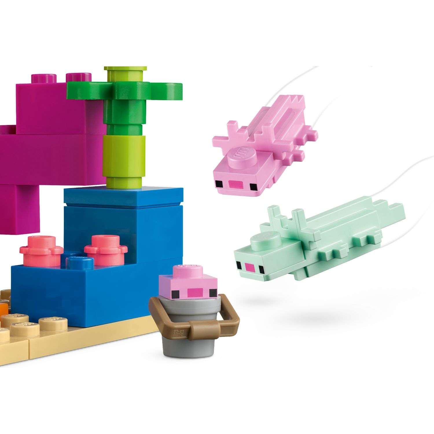 Конструктор LEGO Minecraft The Axolotl House 21247 - фото 4