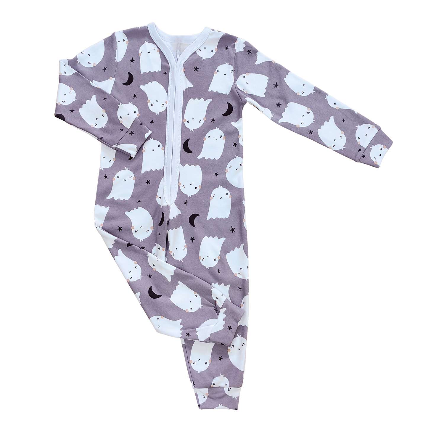 Пижама-комбинезон VEDDI 150-521и-19-серый/привидения - фото 6