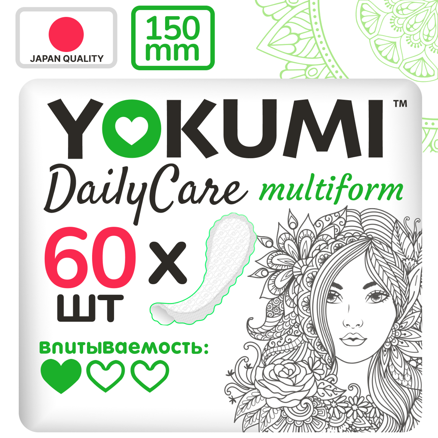 Прокладки женские YOKUMI Multiform 60 шт - фото 1