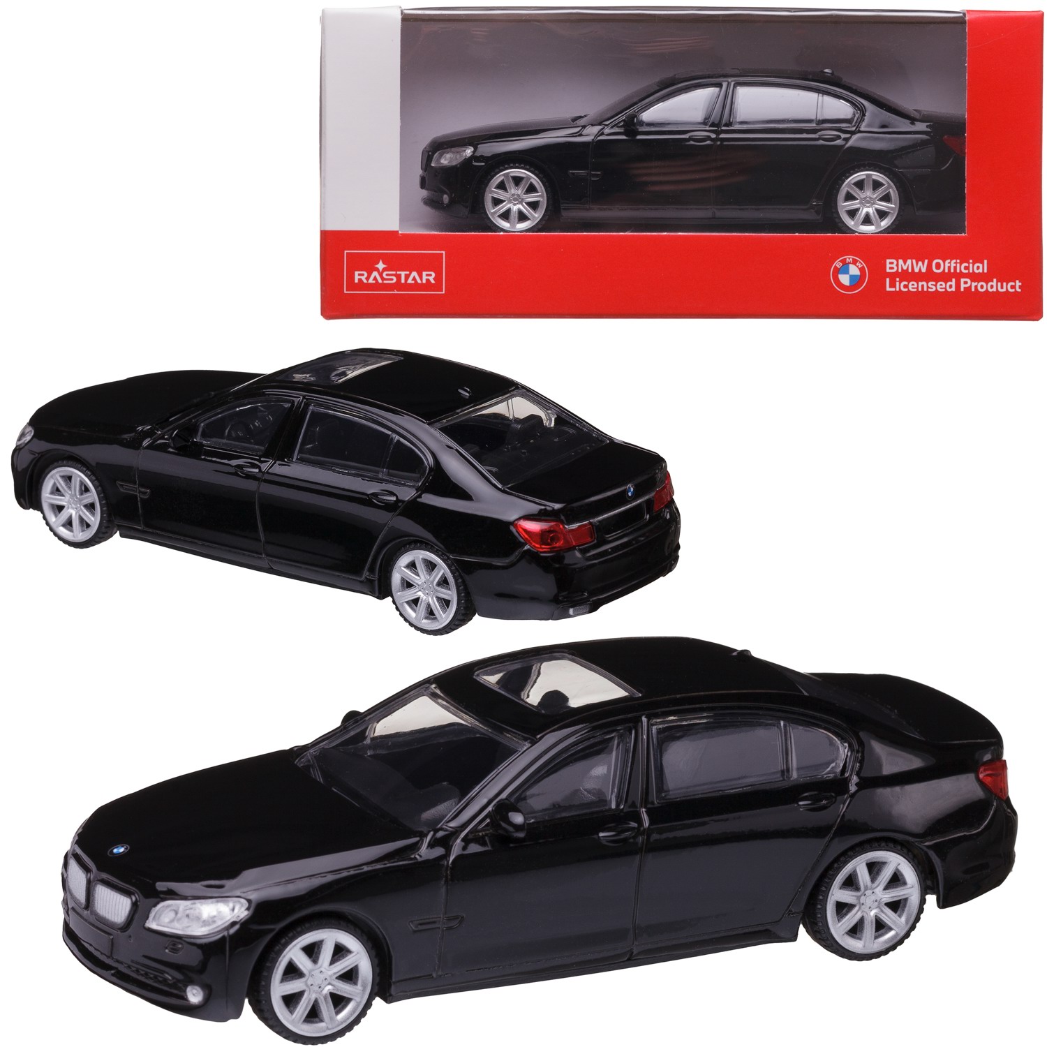 Автомобиль Rastar BMW 1:43 без механизмов черный 37600B - фото 3