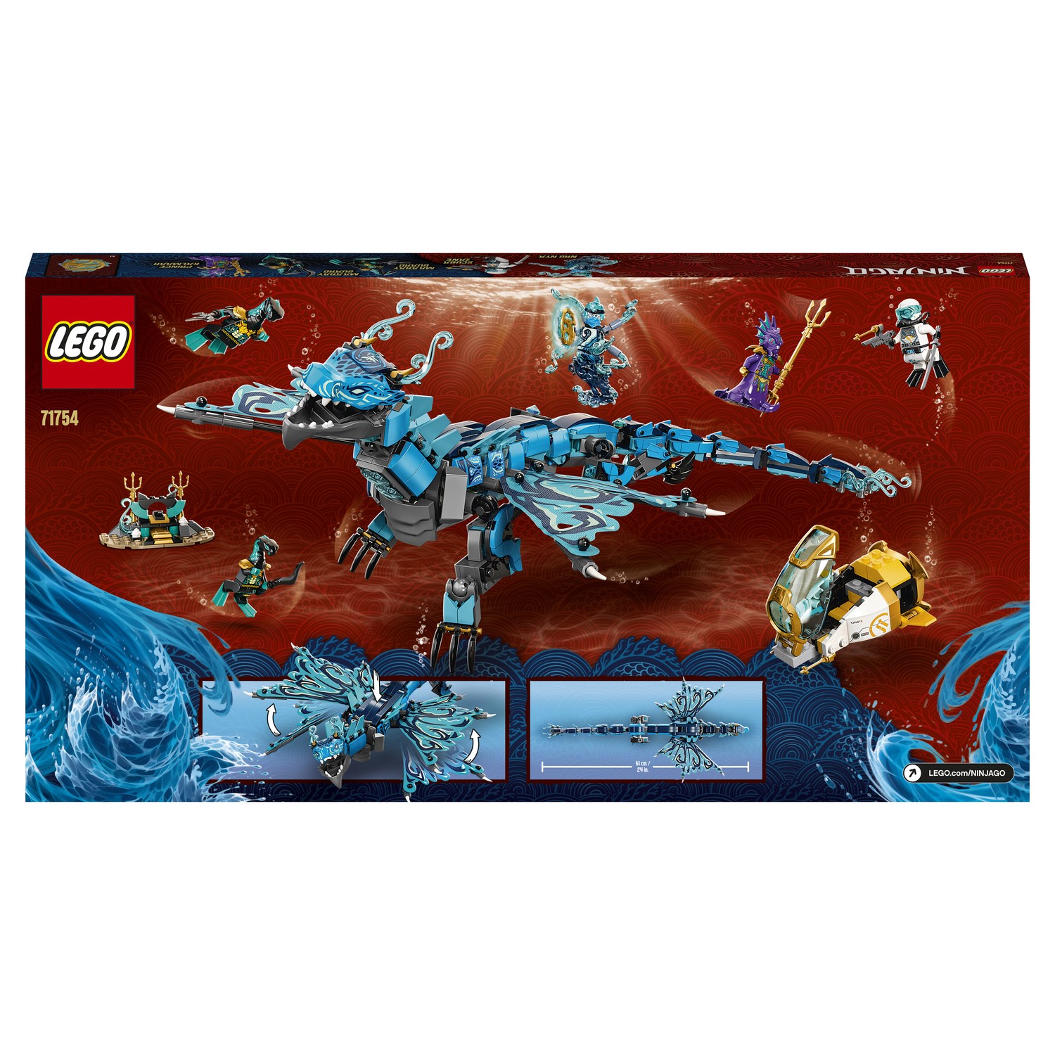 Конструктор LEGO Ninjago Водный дракон 71754 купить по цене 4999 ₽ в  интернет-магазине Детский мир