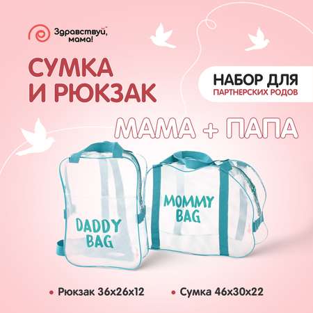 Сумка в роддом Здравствуй мама! Premium Quality 2 шт